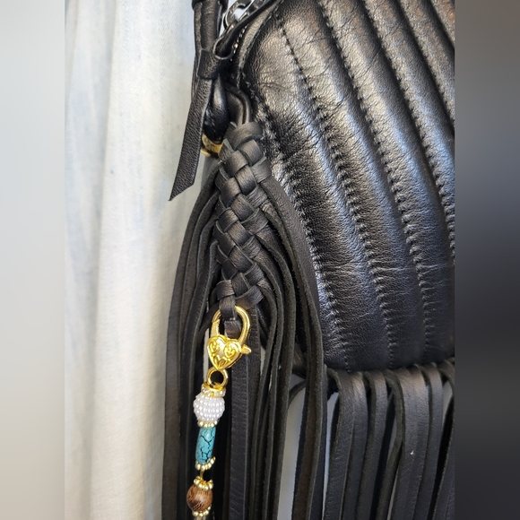 Valentino Garavani Quilted Crossbody Bag  Louis Vuitton fringe revamped upcycled - Picture 10 of 13